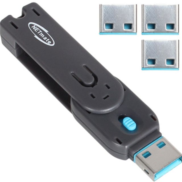 USB포트 잠금장치 블루 USB포트잠금장치 USB락 USBPORTLOCK USBLOCK USB마개