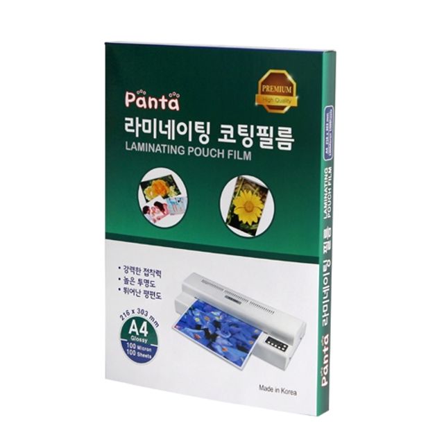 사무용 판타 라미네이팅필름 A4 100mic 100매