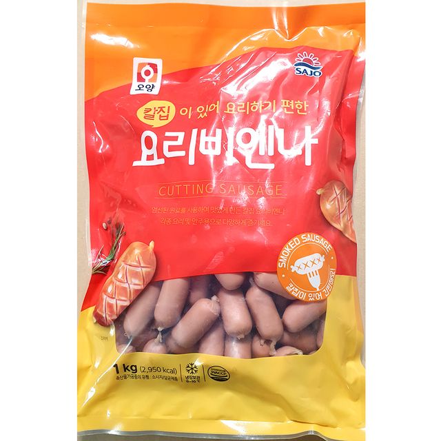 업소용 식당 식자재 오양 칼집 비엔나 소시지 1kg