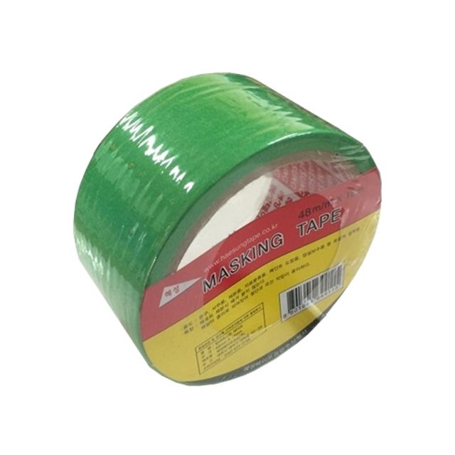 혜성 마스킹테이프 50mmx15M 녹색 봉(1개입)