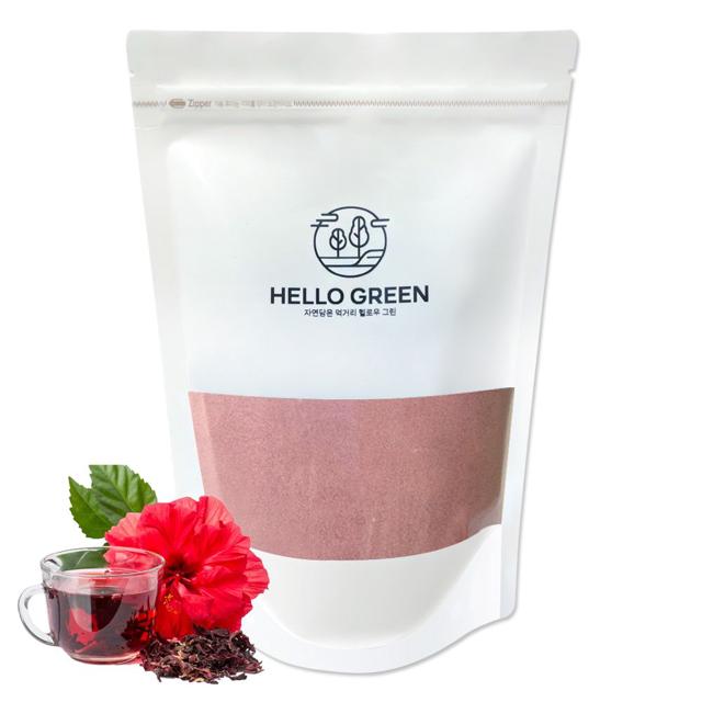 헬로우그린 히비스커스 가루 500g(팩) 히비스커스 차
