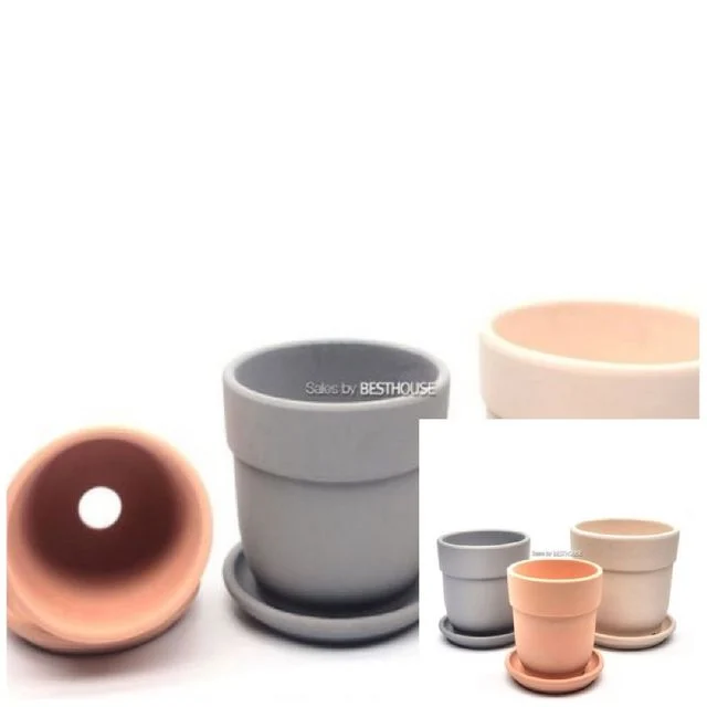 에이콘 도토리 국산 토분 D13x14cm 인테리어화분 원형화분 식물화분 베란다화분