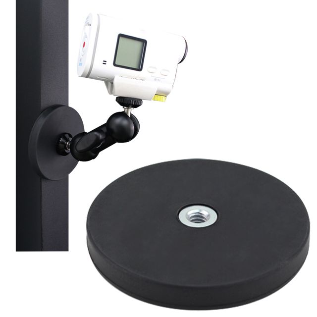 자석 1/4 나사 홀 플레이트 마운트 거치대 66mm 액션캠 CCTV