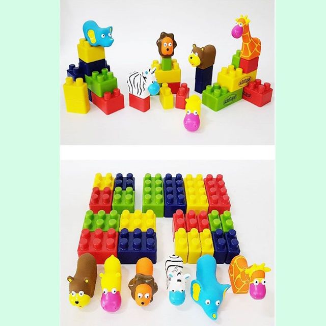 크리스마스 선물 소근육 집중력 발달 애니멀 블록 28p