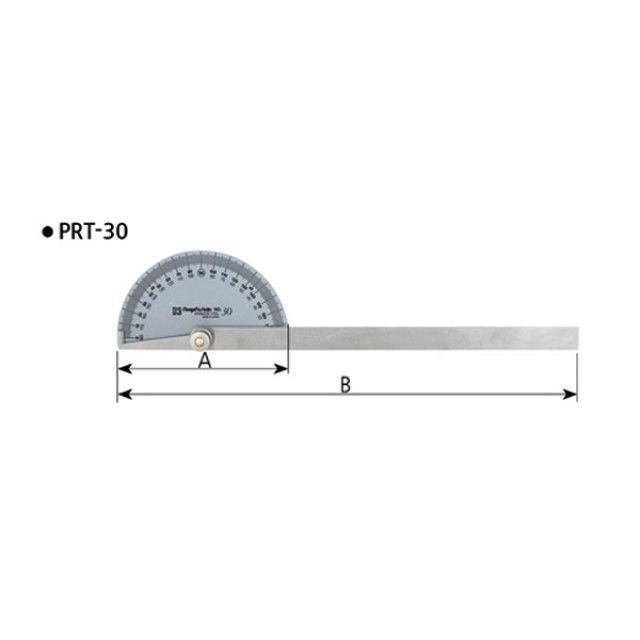 SK-123-3101 분도기 No.30 120x315mm - 정밀 각도 측정 도구