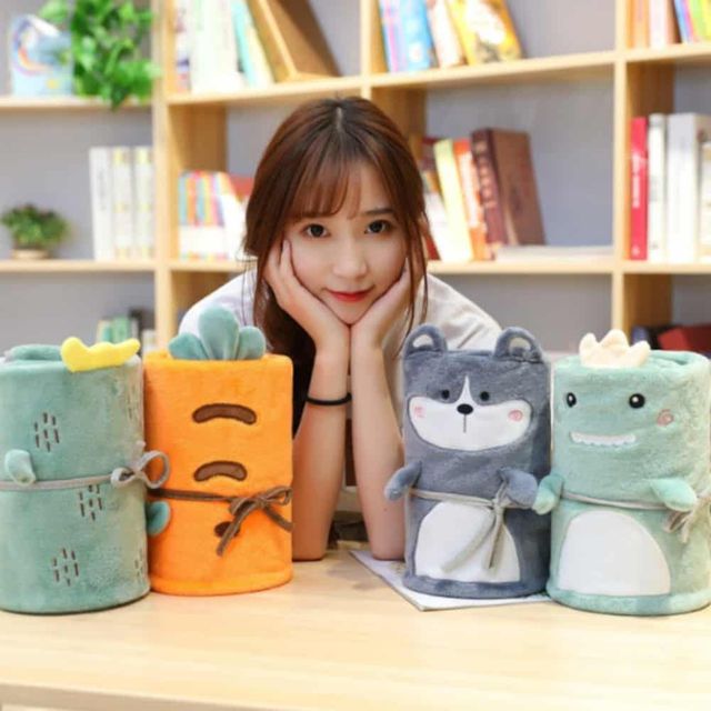 무릎 담요(공룡) 무릎덮개 회사무릎담요 사무실무릎담요 항공담요 거실담요