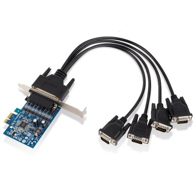 시리얼 멀티카드 4포트 RS422 RS485 PCI-Express 장비 - 산업용 통신 확장