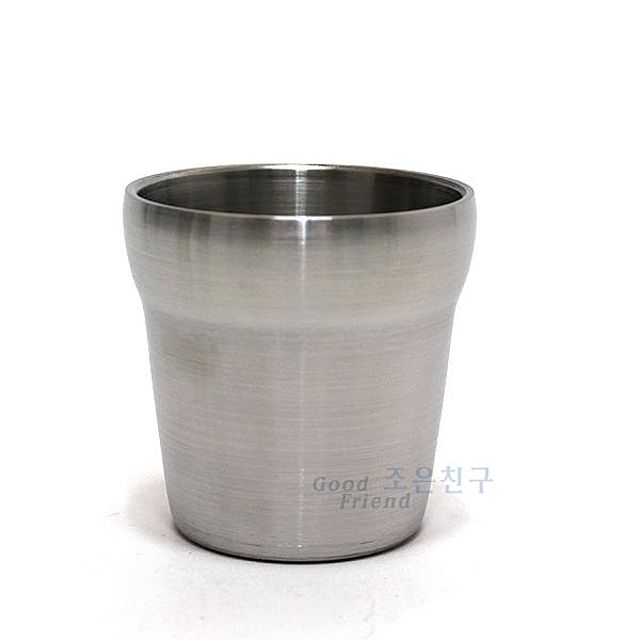 스텐 이중컵(단) 스테인레스컵 스텐컵 컵 주방용품