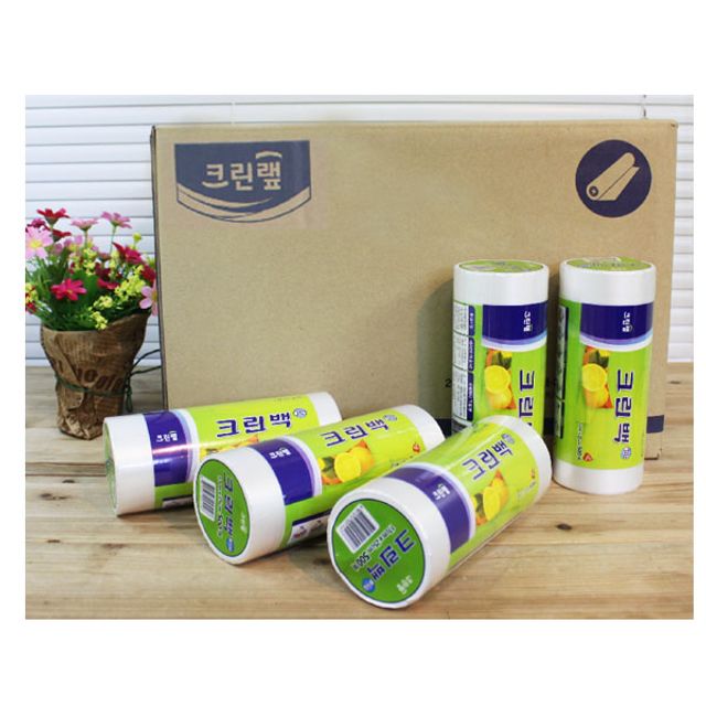 혜명몰 (BOX)크린롤백17x25x500매_20개입 위생비닐 주방비닐백 비닐봉투대량 일회용봉투 위생비닐백