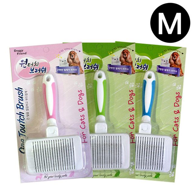 원터치 브러쉬 M 랜덤1개 애견목욕용품 드라이빗