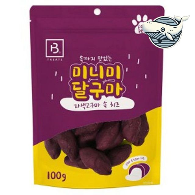 브리더랩 강아지 건강 간식 자색고구마 져키