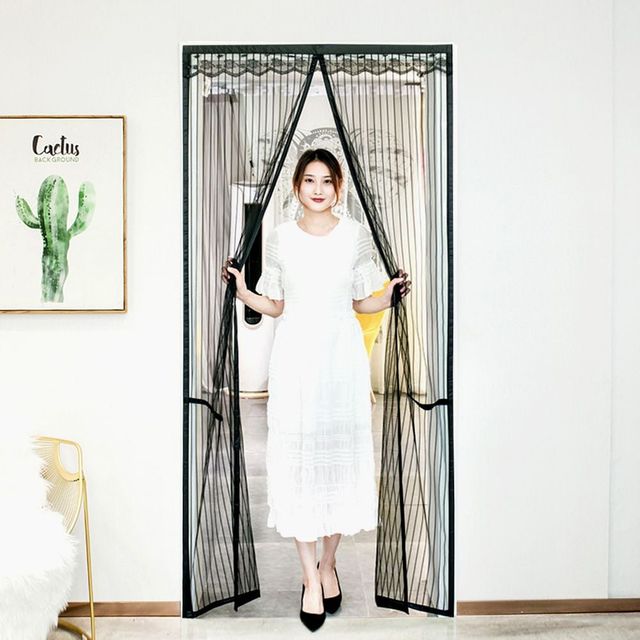 모기장 100x210cm 블랙 현관모기장 현관방충망