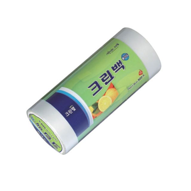 혜명몰 크린롤백17x25x500매 마트야채봉투 음식소분백 주방위생팩 뜯어쓰는봉지 식재료소분봉투
