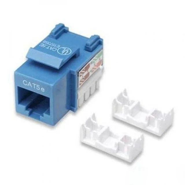 랜포트 키스톤잭 Cat5e 랜선 모듈 키스톤잭 블루
