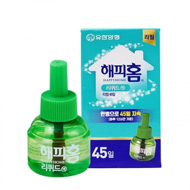 리필액 리퀴드 훈증기 모기약 45일 해피홈 살충제 리