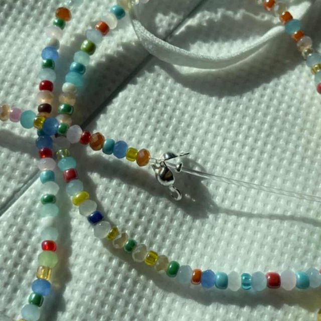 공예용 누름볼 실버 2.5mm 키링부자재 고정볼