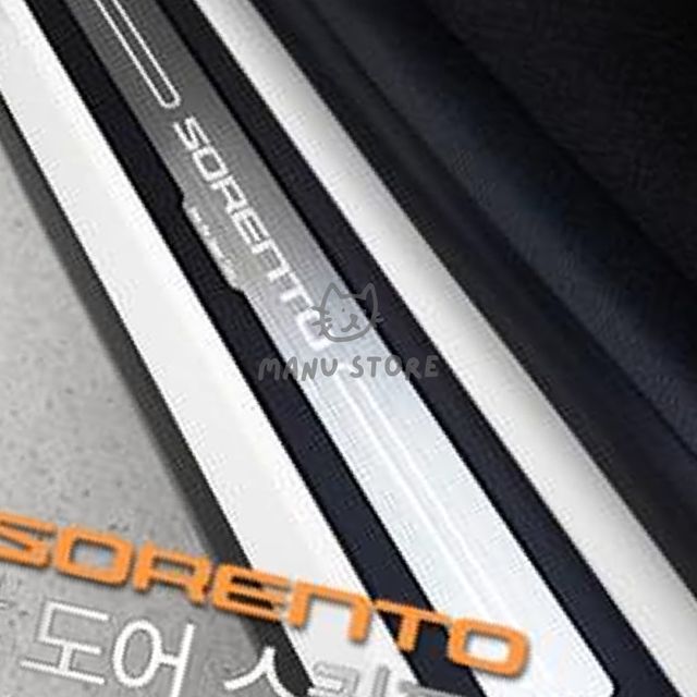 자동차용품 차량튜닝 프리미엄 메탈 도어스커프 더뉴 올뉴쏘렌토
