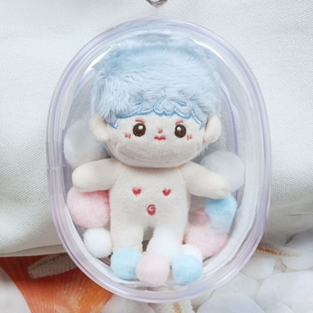 WL 때 안타는 인형 보관 파우치 PVC 키링 솜인형 보관 아이돌 굿즈