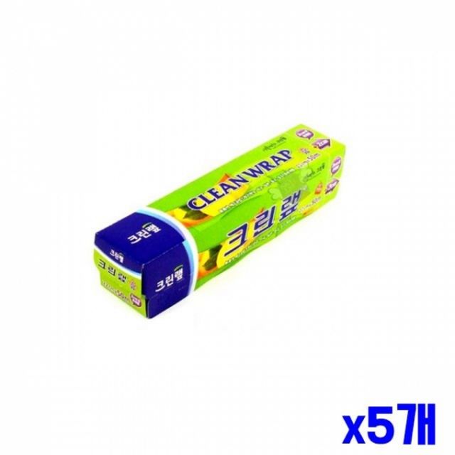 WL 투명 일회용랩 22cmx50m x5개 가정용랩 주방소모품