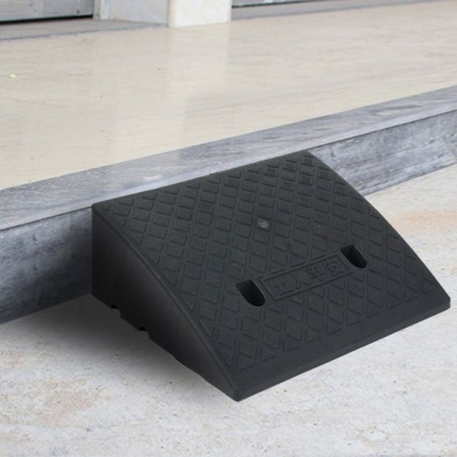 진입판 휠체어 문턱 계단 경사로 50x40x17cm 블랙