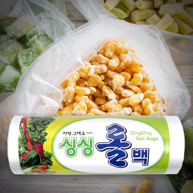 대용량 롤백 40X50 500매 위생 1회용 비닐 봉투 롤팩