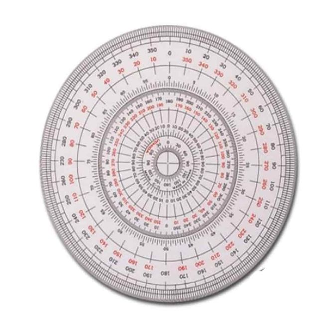 분도기 15cm 측정공구 360도각도기 원형자 제도자