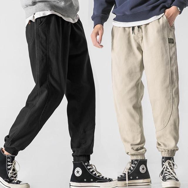 캐주얼 면바지 사계절 데일리 남자 밴딩 조거팬츠