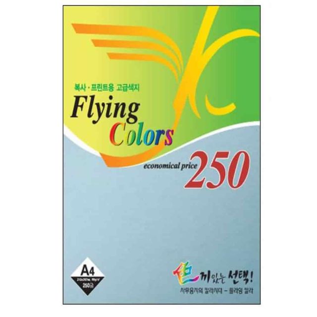 컬러용지 A4 80g 250매 바다색 행사초대장 복사용지 초대장만들기 내지