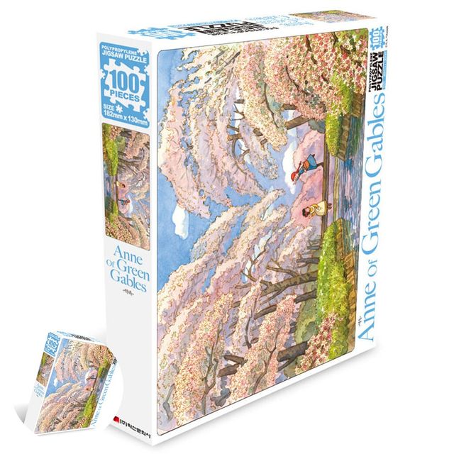 그림퍼즐 성인퍼즐 빨강머리앤 글래스 액자 직소퍼즐 100pcs