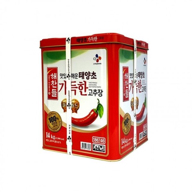 대용량 14kg 업소용 고추장 캔 CJ 태양초 해찬들 가득
