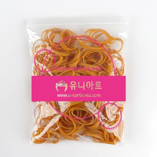 탄성밴드 7x5cm 10000개입 탄력끈 고무줄 대용량 사무용품