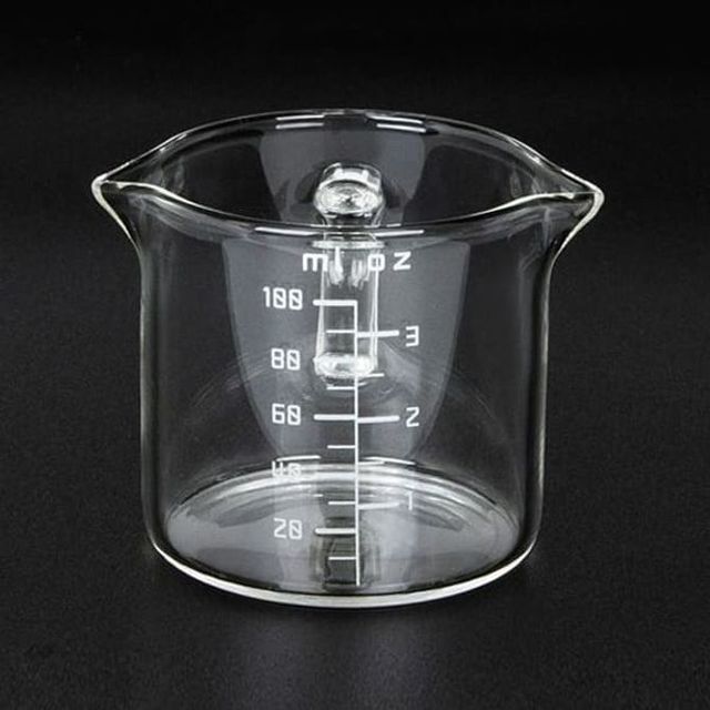 마카 계량컵 샷잔 비커컵 용량컵 유리컵 100ml 4P
