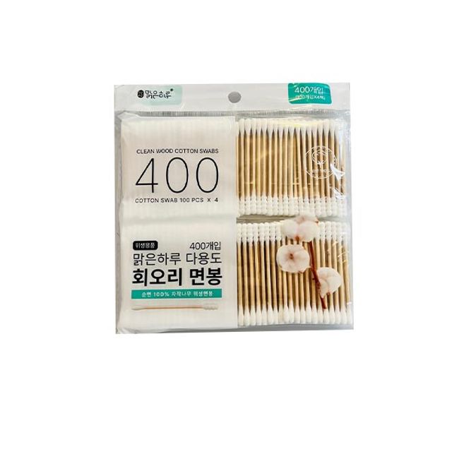 맑은하루 다용도 회오리면봉(400개입)