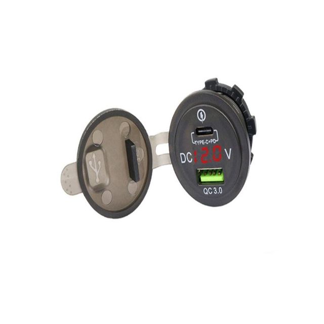 USB QC3.0 C to C 충전 2포트 자동차충전포트 차량용충전소켓 차량충전포트