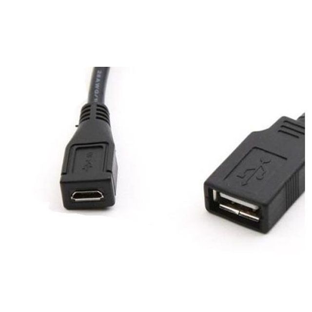 USB 케이블 마이크로(F) USB AF 확장 케이블 30CM