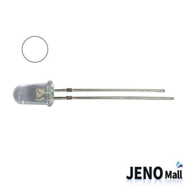 고휘도 5mm LED 발광 다이오드 퓨어 화이트 6500K (HBL0918)