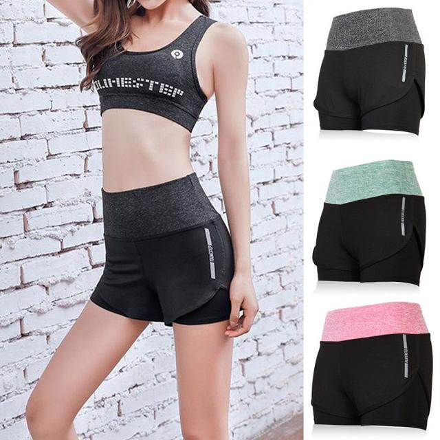 조깅 스포츠 런닝 여성 허리 반바지 쫀쫀 레깅스