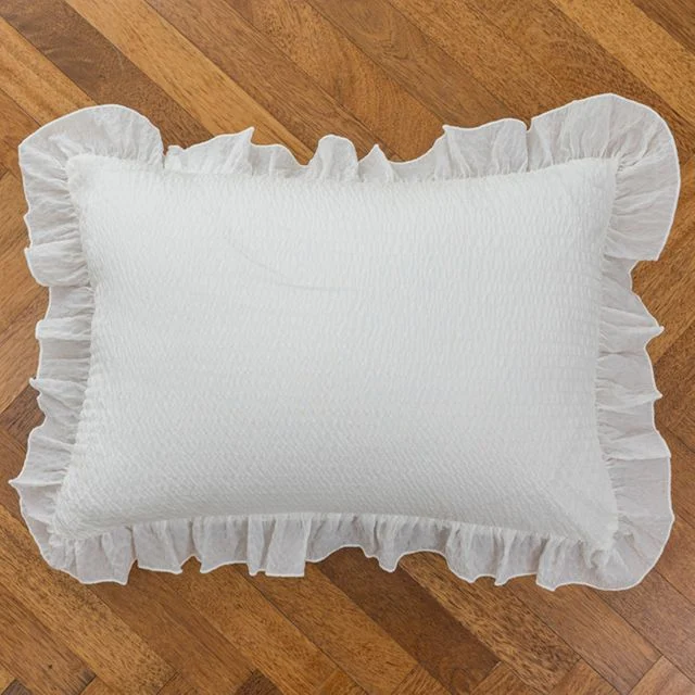 크림 뱀부 여름 베개 커버 50X70 화이트 시원한 배게