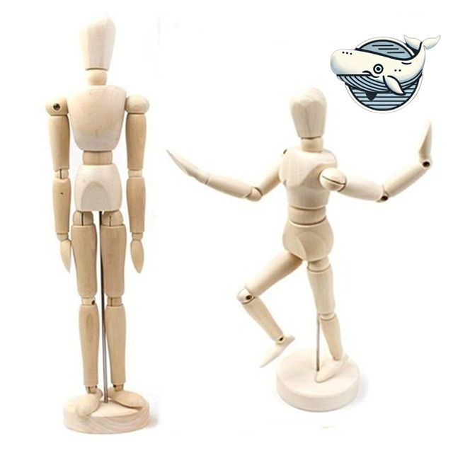 목재 관절인형 다양한 포즈 연출 가능한 예술