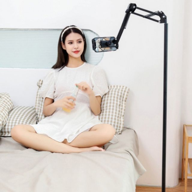 핸드폰 거치대 침대 누워서 자바라 대형 거치대 175cm