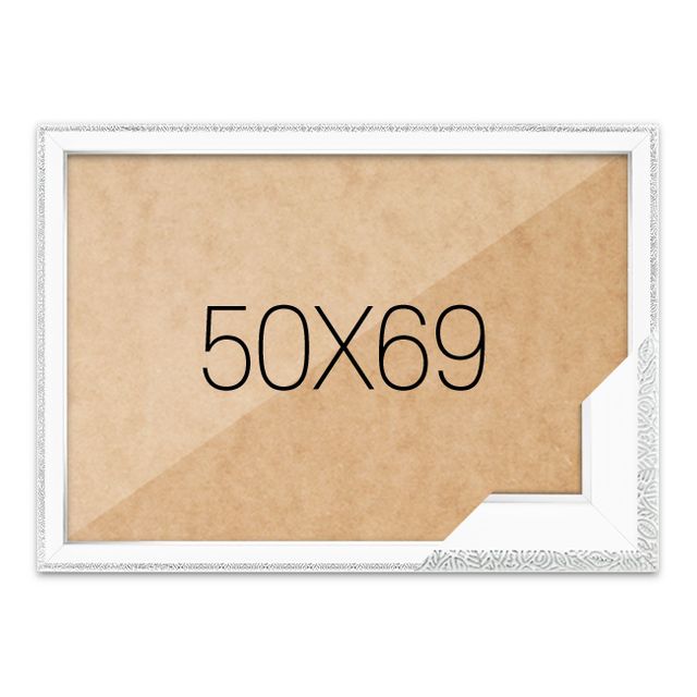 퍼즐액자 50x69 고급형 슬림 앤틱화이트
