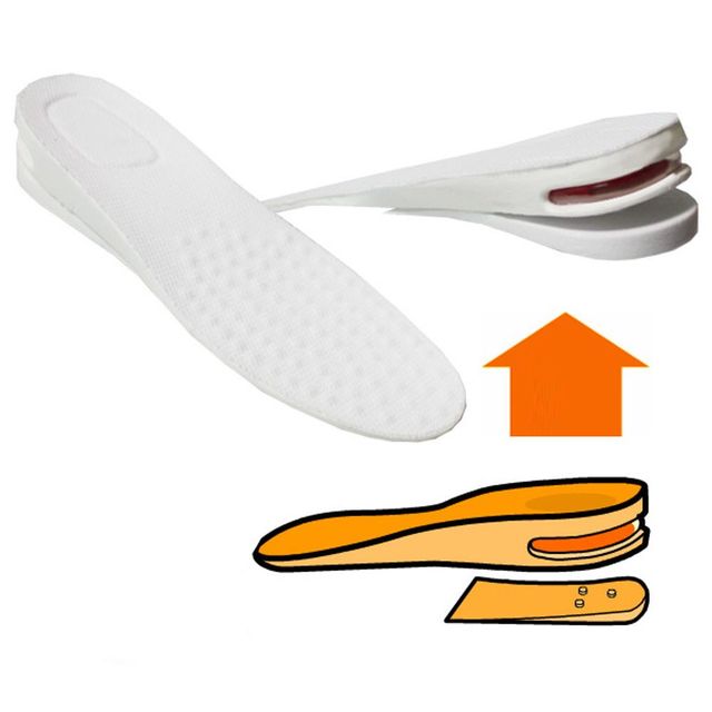 남여프리 키높이깔창 에어캡 3cm 2단분리 화이트 신발