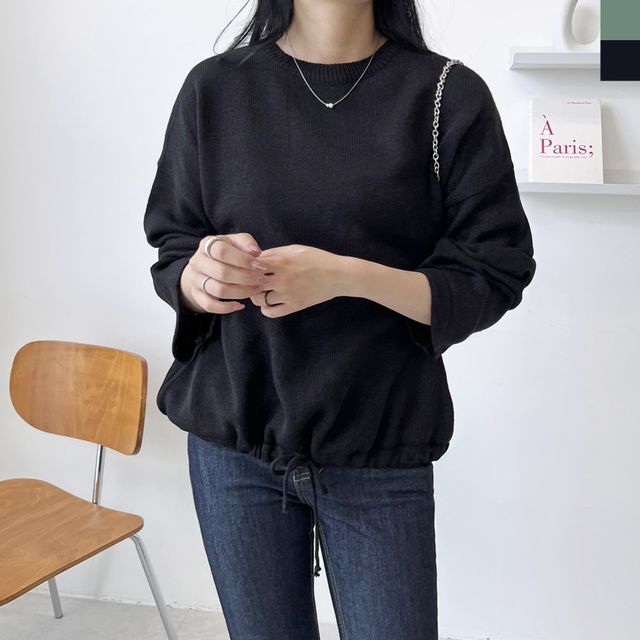 JJM-L150 여자허리스트링 라운드니트
