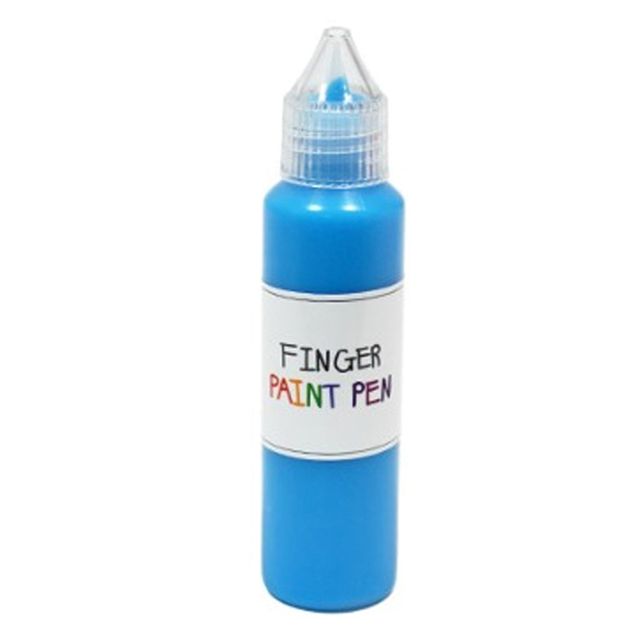 낱색 핑거 형광 파랑 페인트펜 50ml