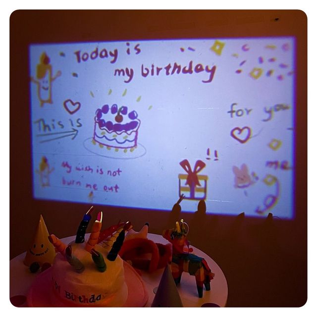 PW 생일축하파티빔세트(핑크) 기념일 배경 조명