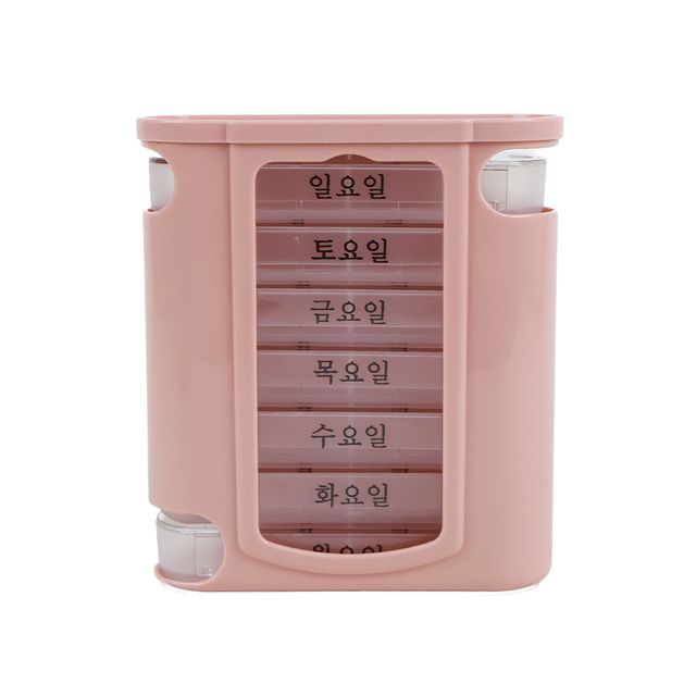 요일별 투명 약통, 주간 복약 관리 케이스
