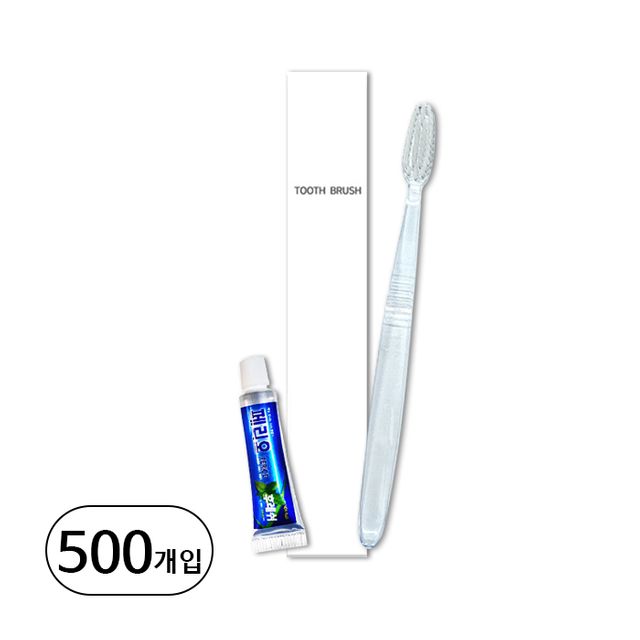(양치세트) DM PS 미세모칫솔 + 페리오튜브 5g 치약 종이곽 500개입