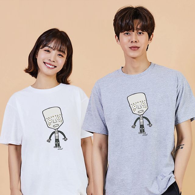 키밍 좀비 오버핏반팔티 귀여운반티 데일리티셔츠