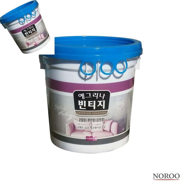 예그리나 빈티지 벽면용 상도 투명 4KG 수성페인트 실내용페인트 도료페인트 내부페인트