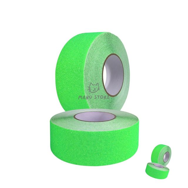 계단미끄럼방지매트 눈미끄럼방지 실외용 논슬립 테이프 형광녹색 50mm x 15M